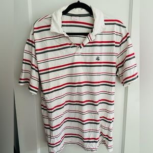 Brooks Brothers Striped Polo - Large